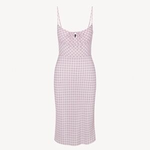 NWT Realisation Elsa Pink Gingham Midi Dress